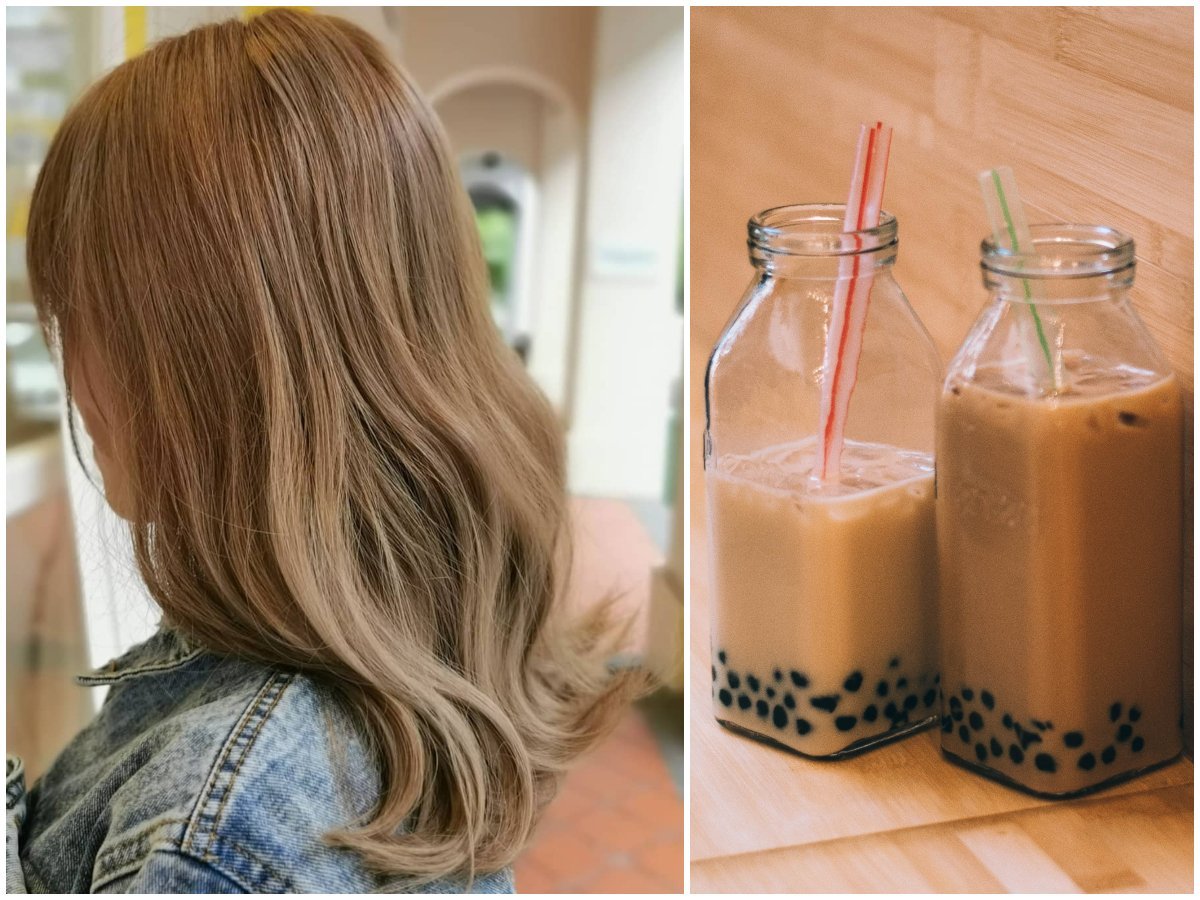 Окрашивание Milk Tea