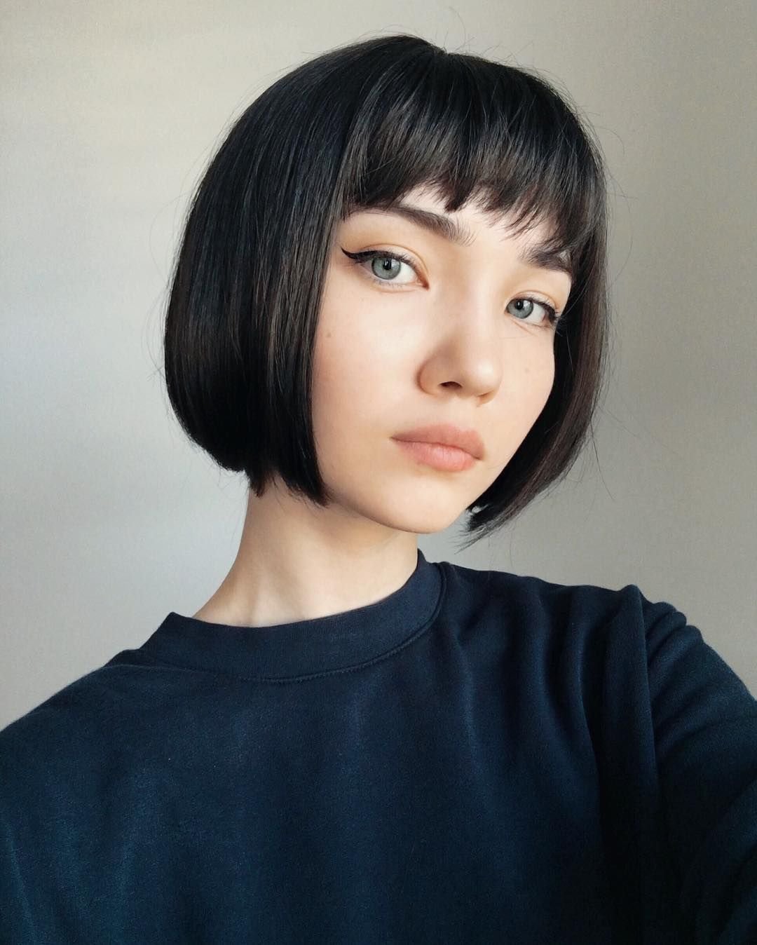 Короткое каре с челкой