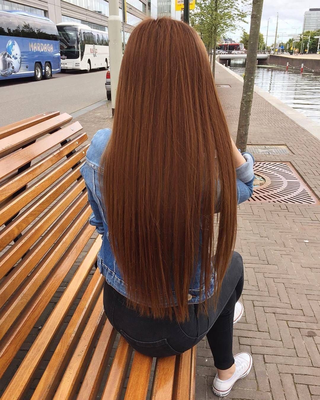 Длинные волосы вид сзади