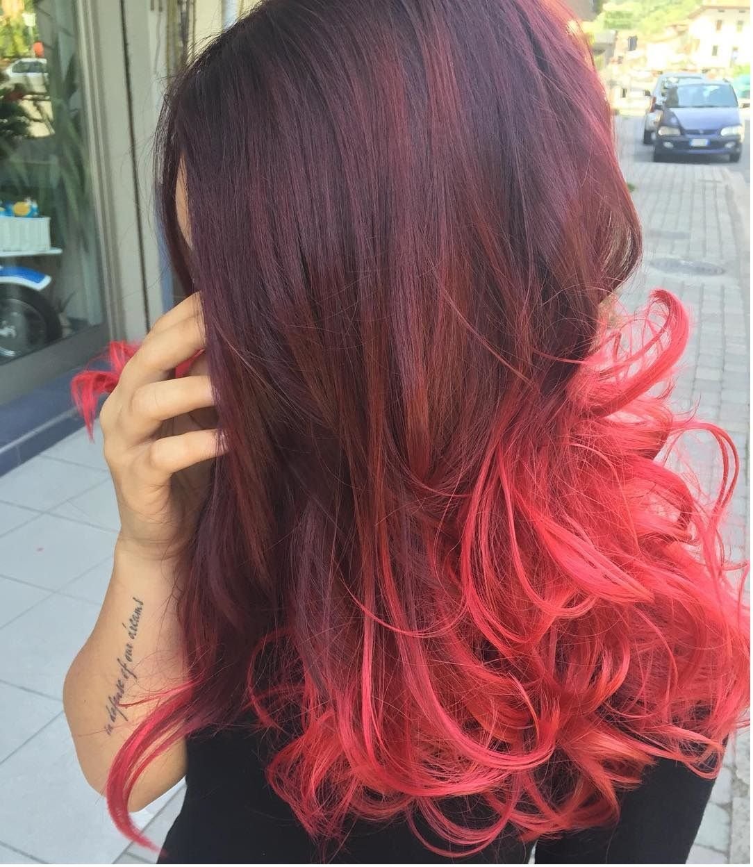 Осветление красных волос