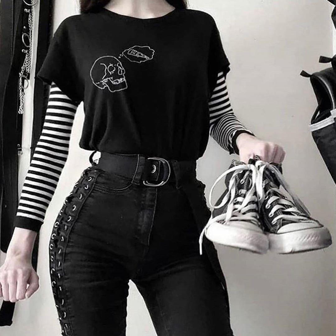 Стиль Casual тотал Блэк