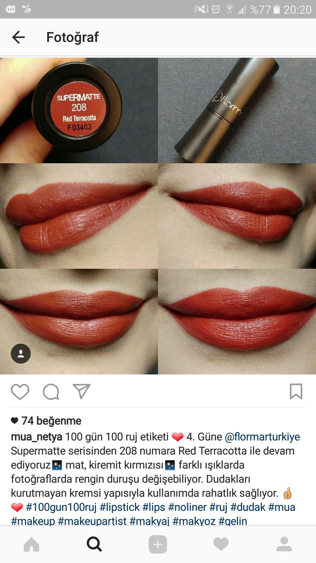 Flormar помада оттенки