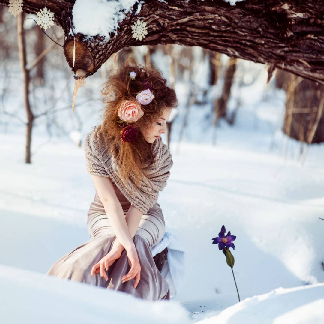 В зимний лес за цветами