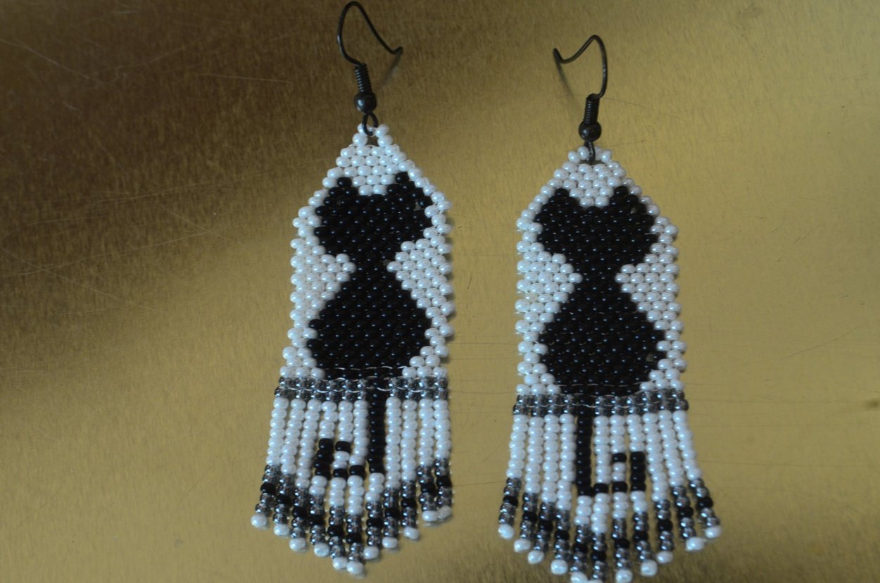 Серьги из бисера