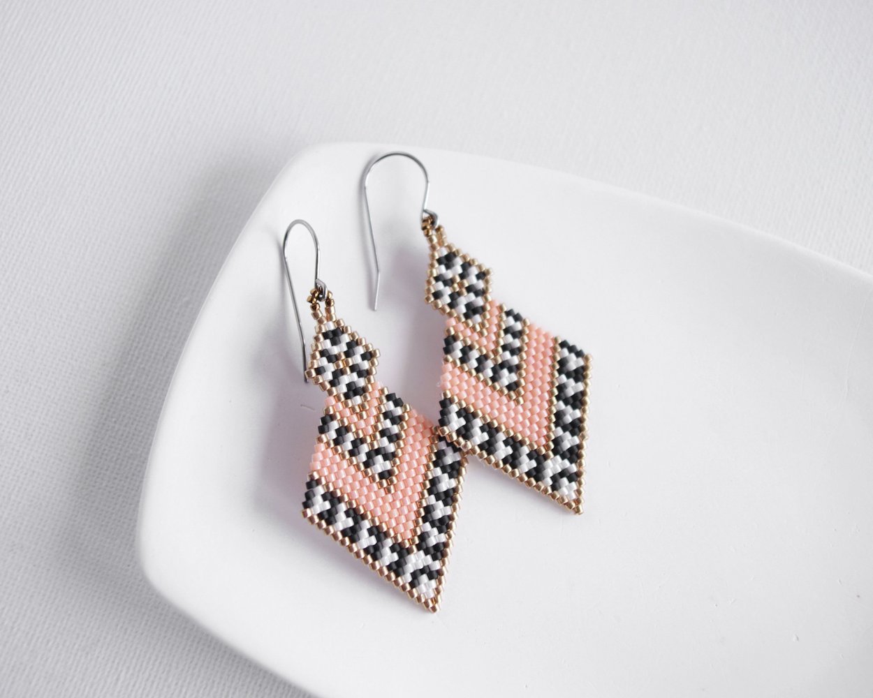 Серьги из бисера