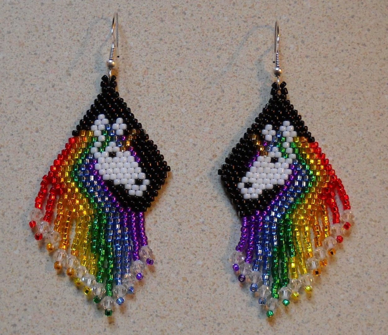 Серьги из бисера детские