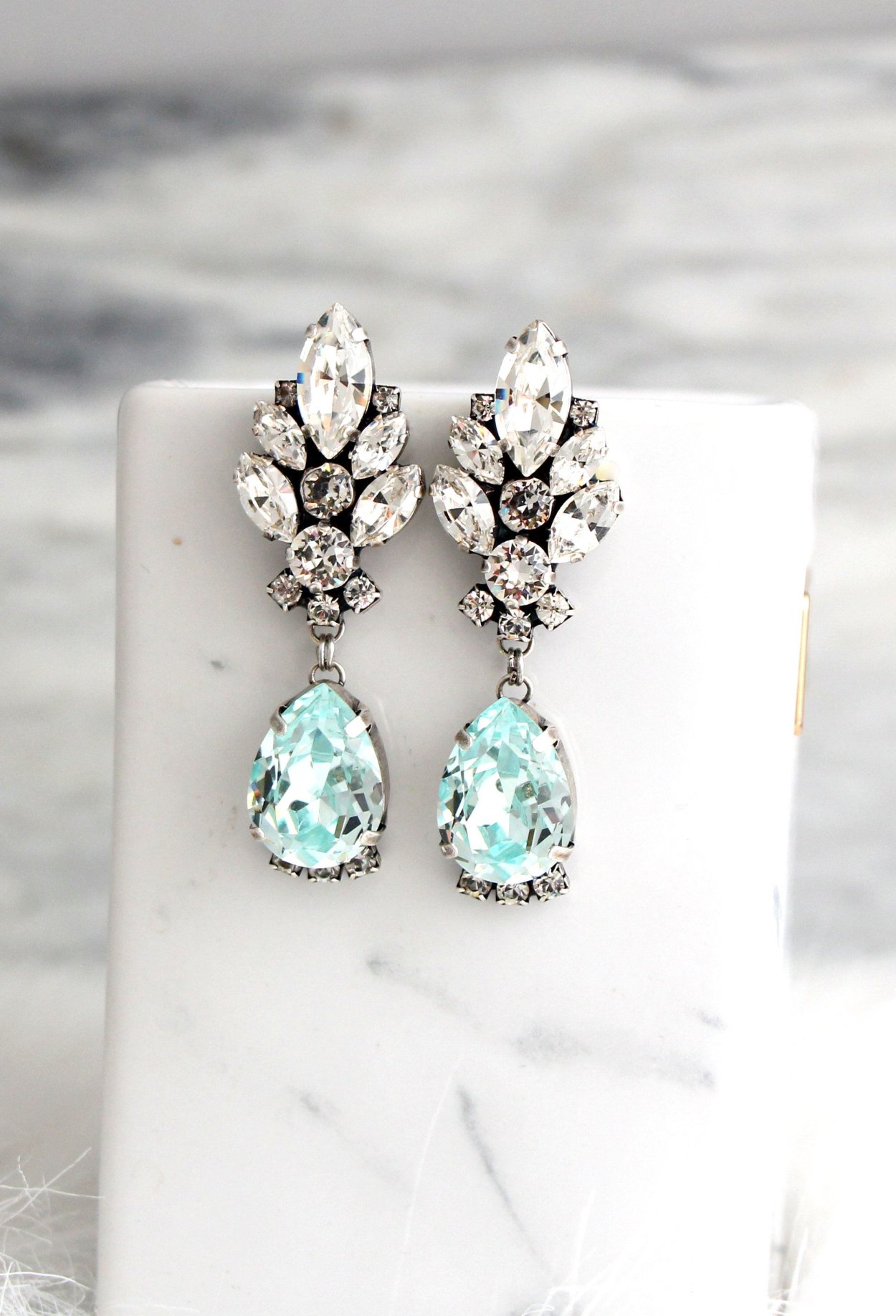 Серьги Aquamarine 040063-s-a