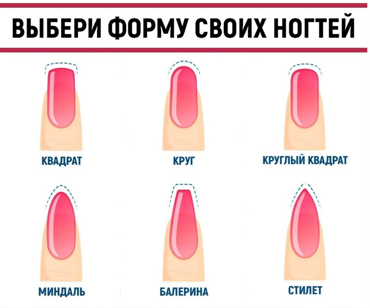 Форма ногтей овал и миндаль разница