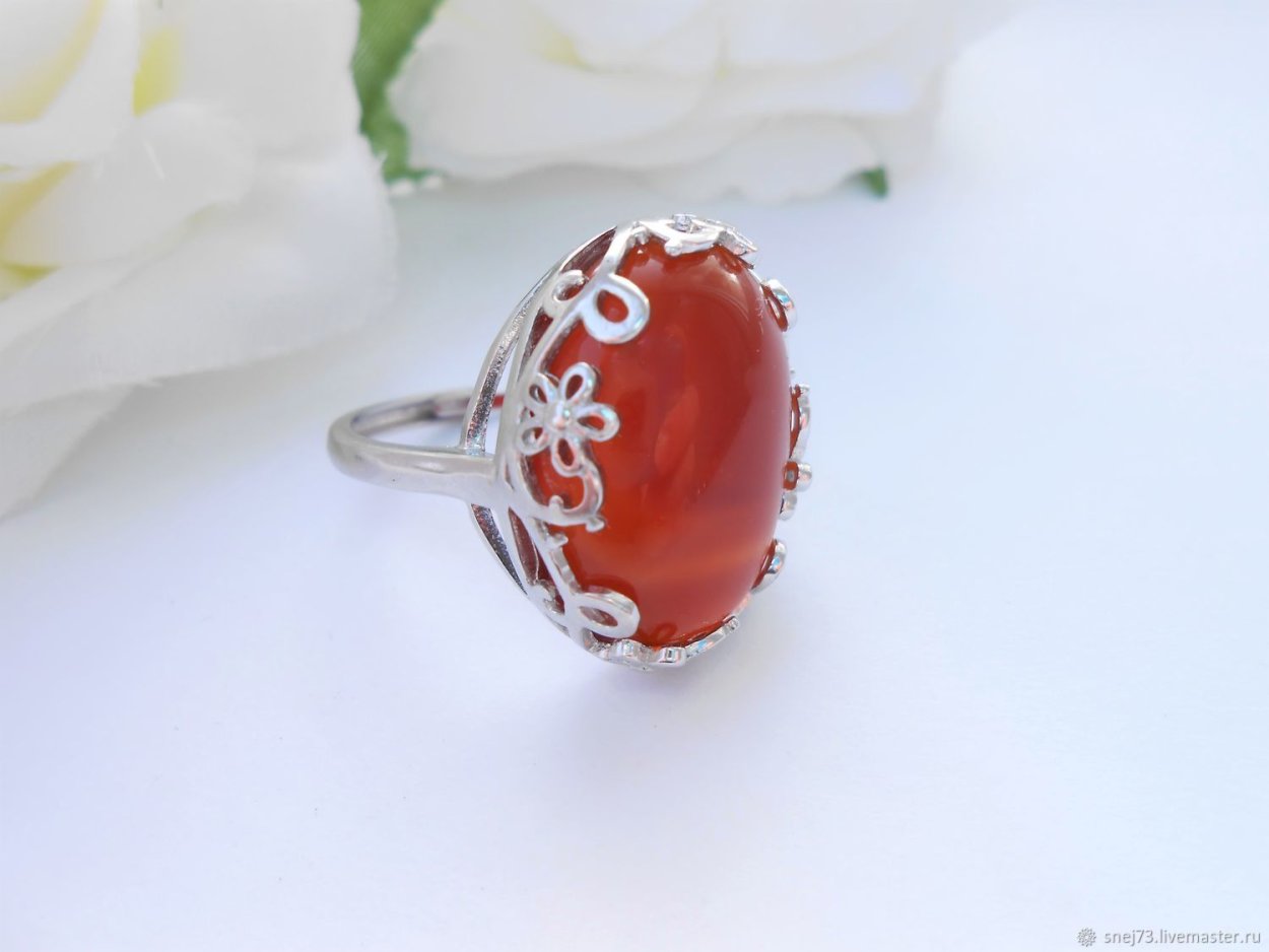 Сердолик украшения кольца