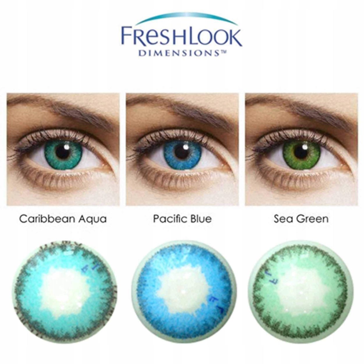 Линзы FRESHLOOK Dimensions Green