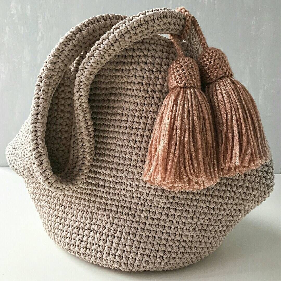 Сумка мешок крючком