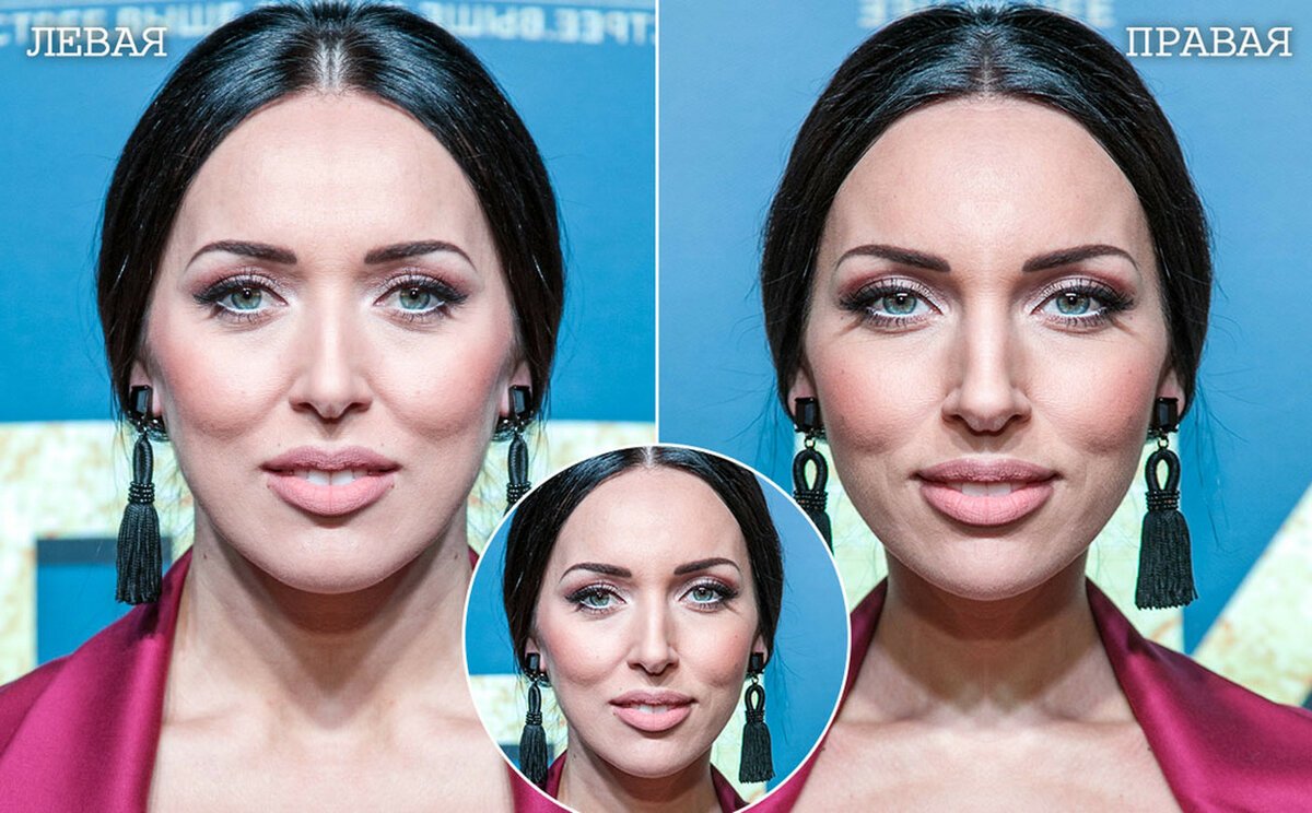 Симметрия лица звезд