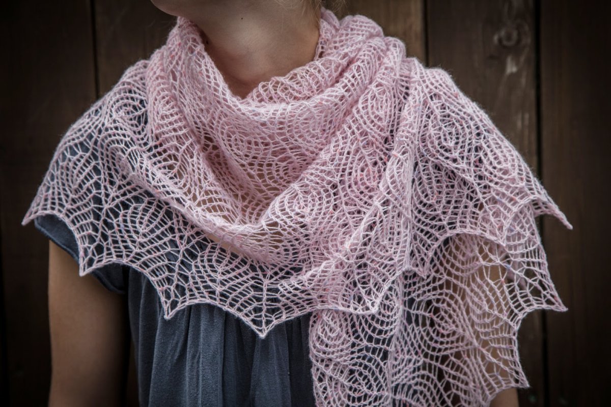 Ажурная шаль Shetland Shawl