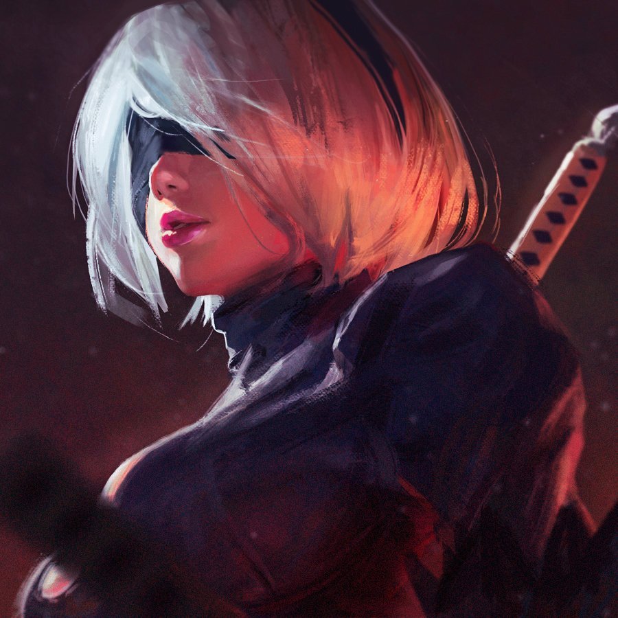 2b NIER Automata арт