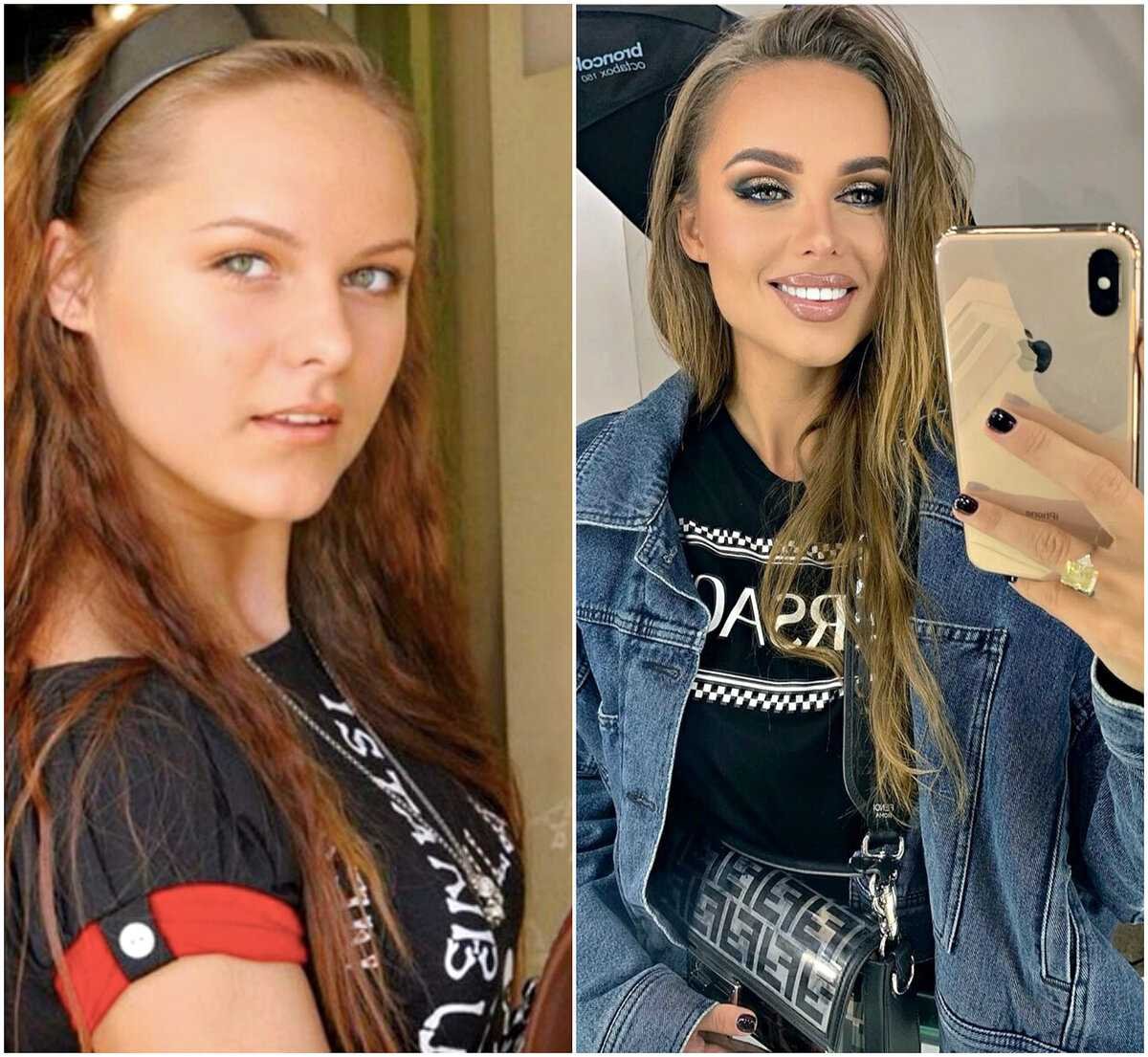 Ханна в молодости и сейчас
