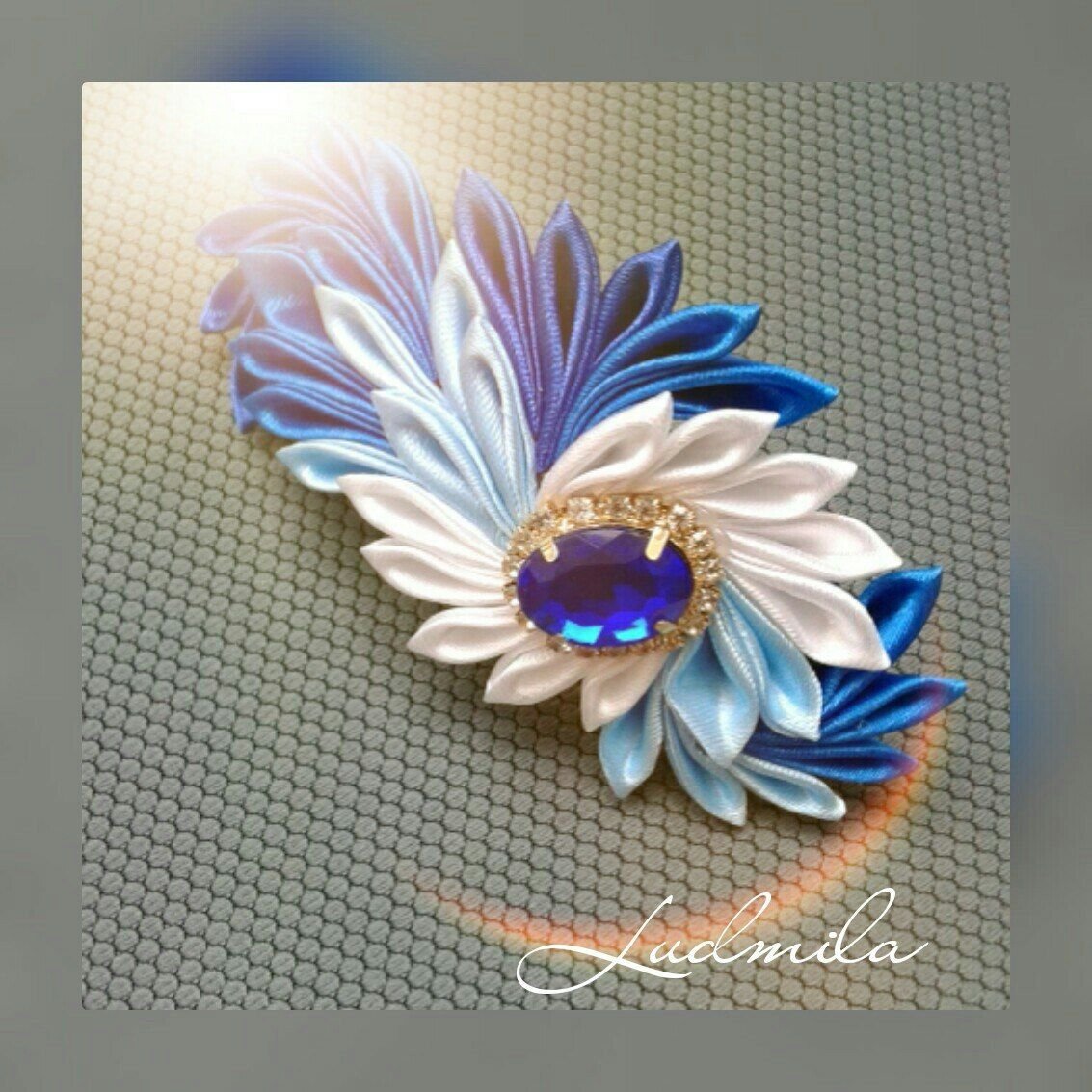Канзаши брошь Лерита