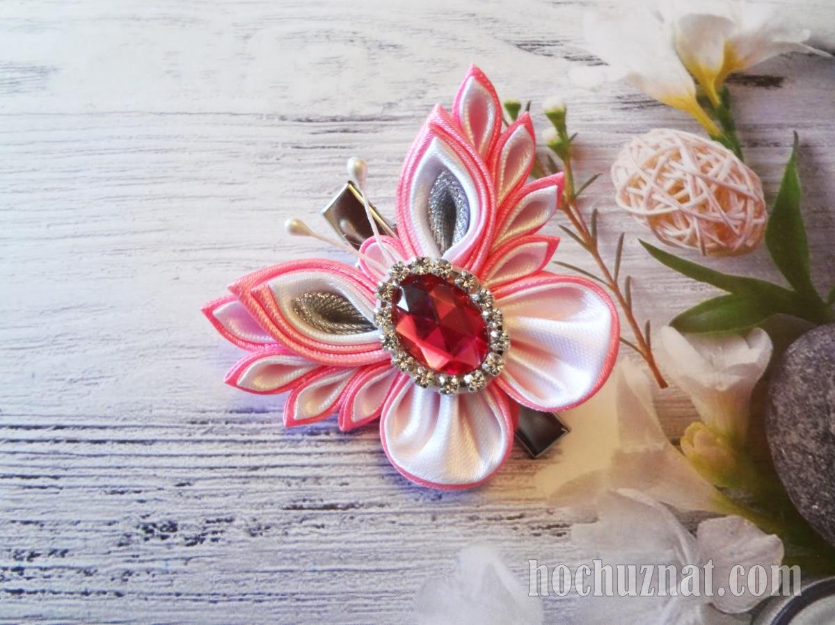 Серединка для бабочки из канзаши