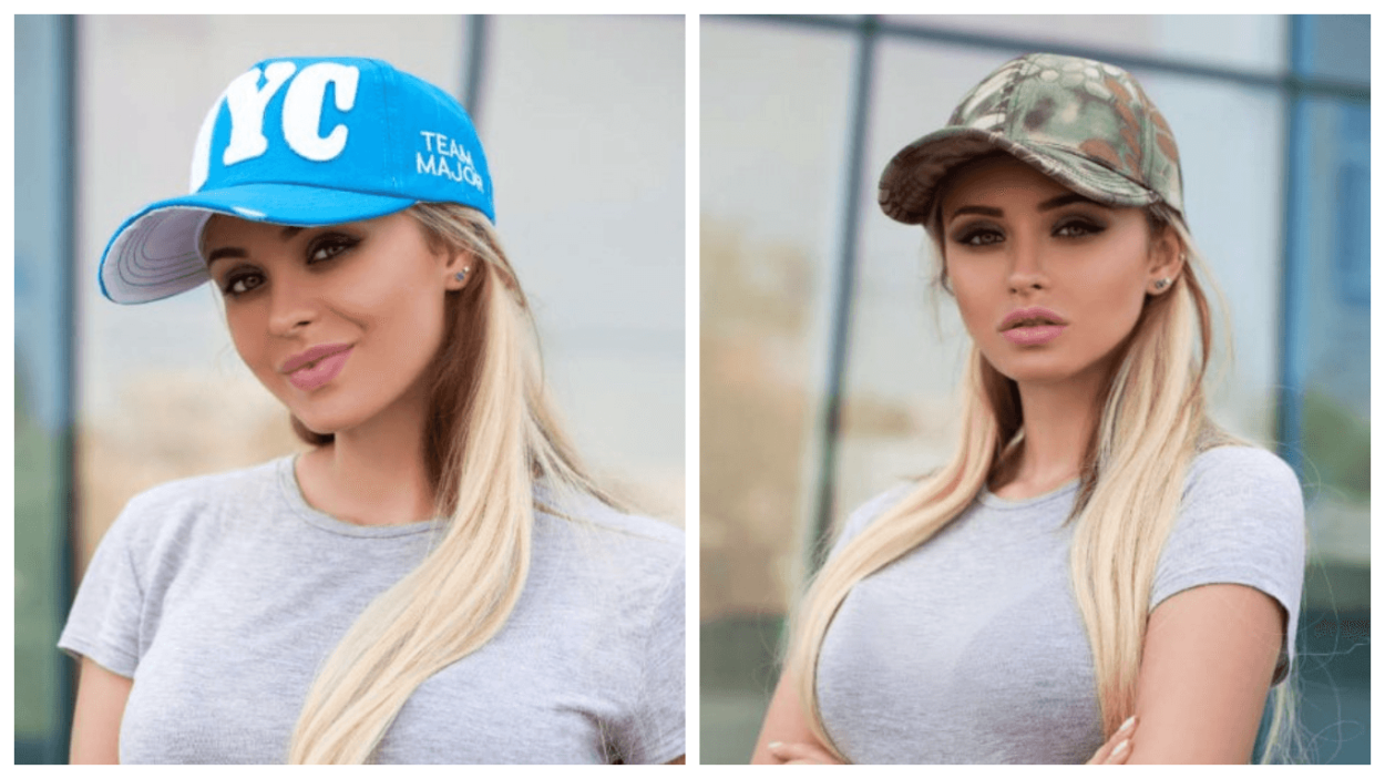 Девушка в белой кепке