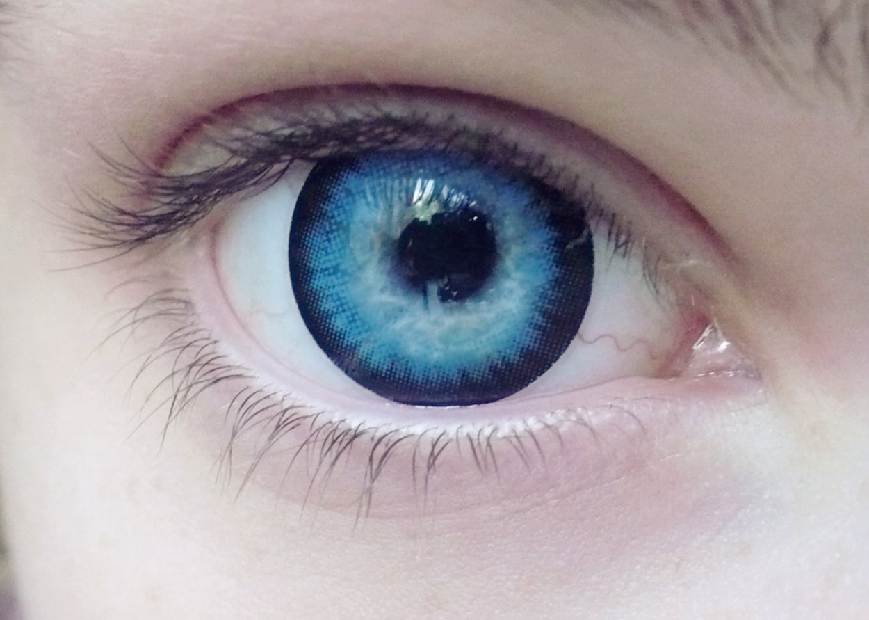 Цветные линзы Blue Tornado