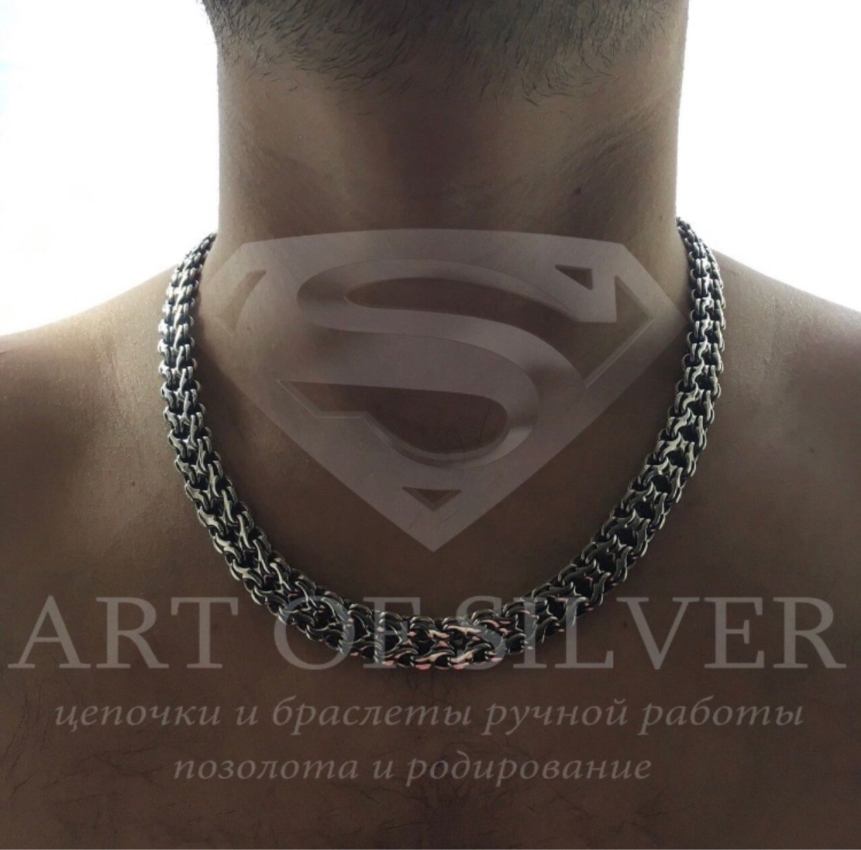 Серебряная цепь РАМЗЕС ручеёк