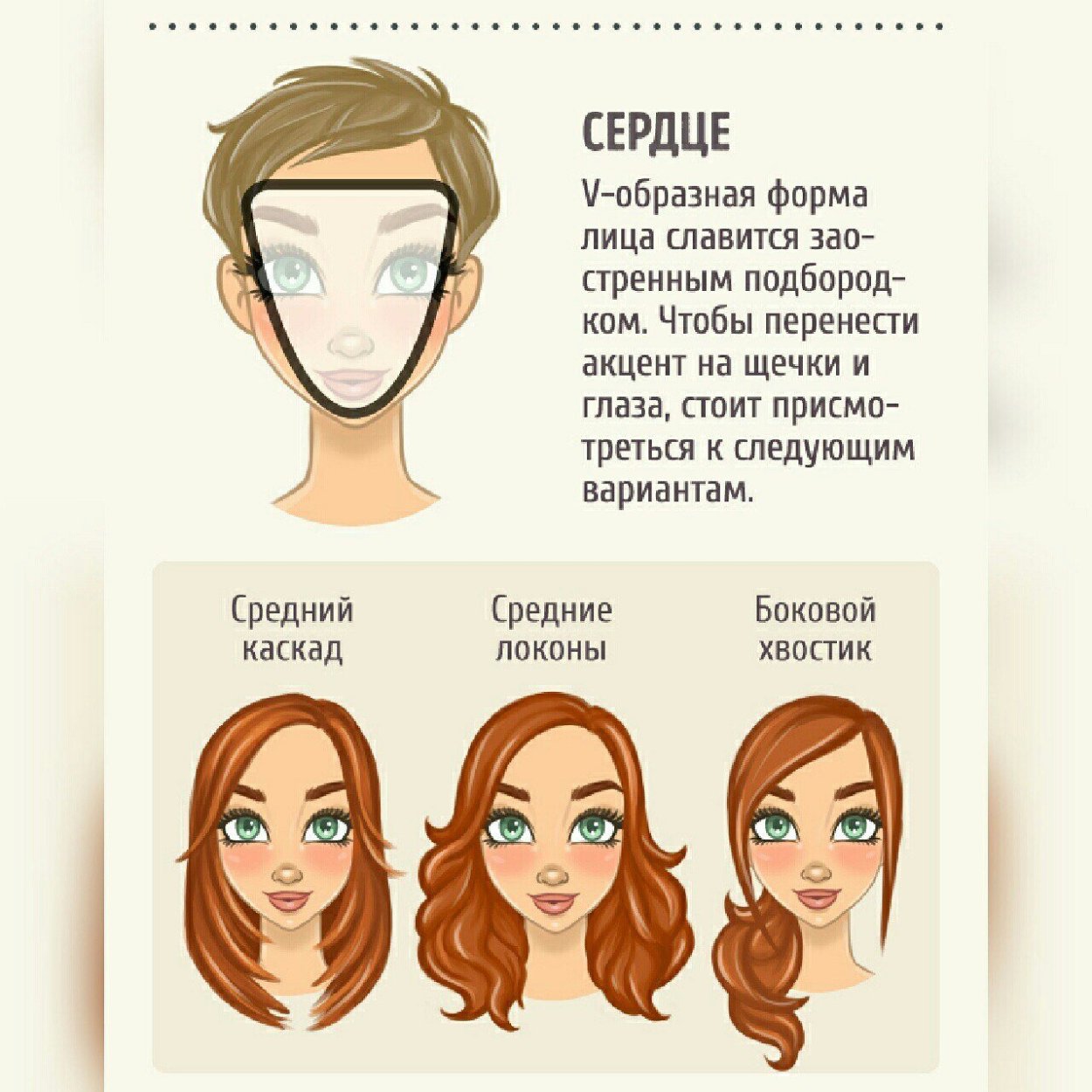 Стрижки для сердцевидной формы лица женские