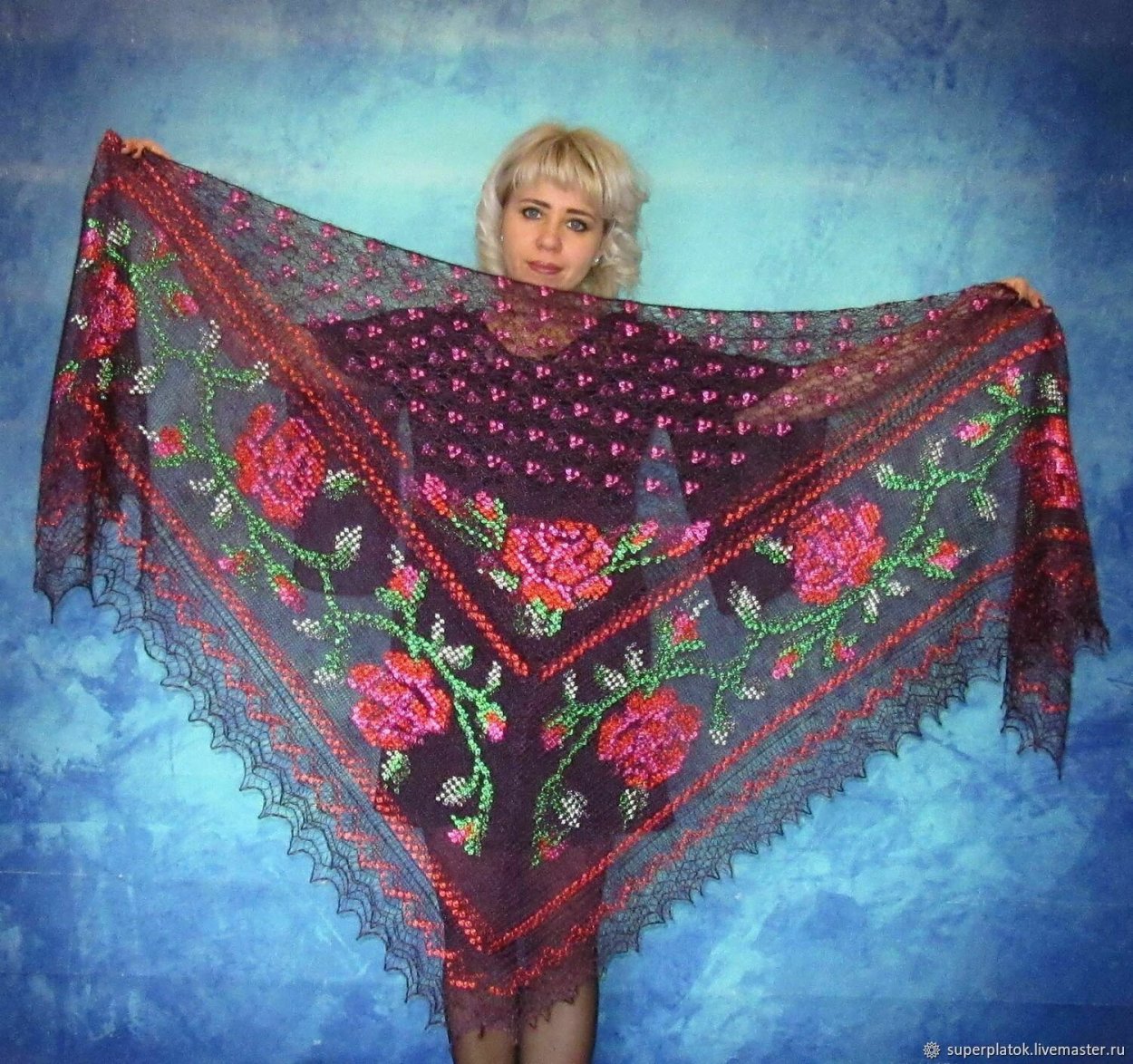 Вязаная шаль