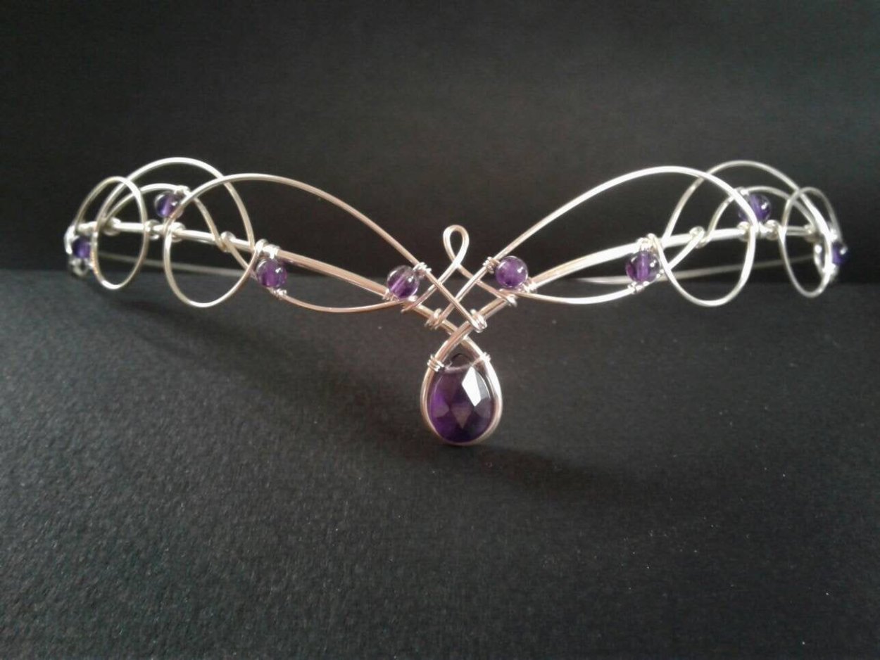 Elven Amethyst Tiara circlet