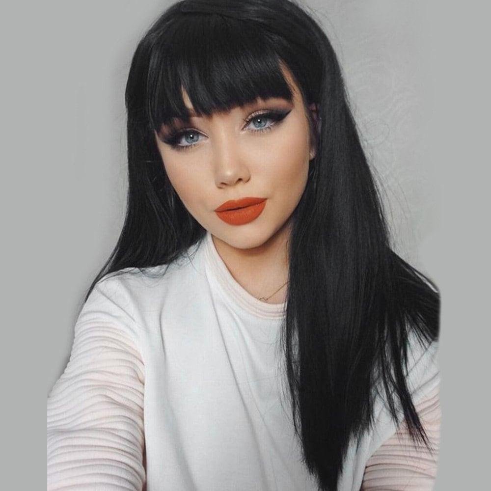 Крашеная челка