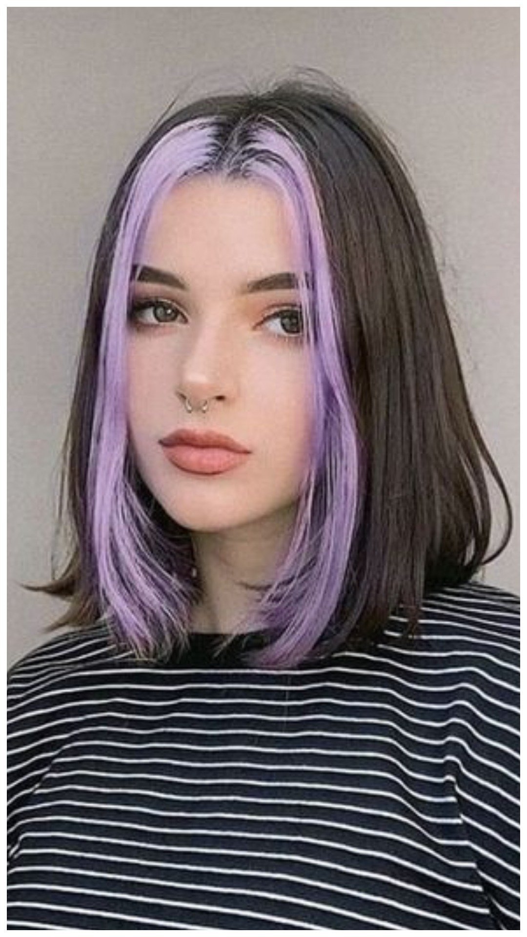 Крашенная челка