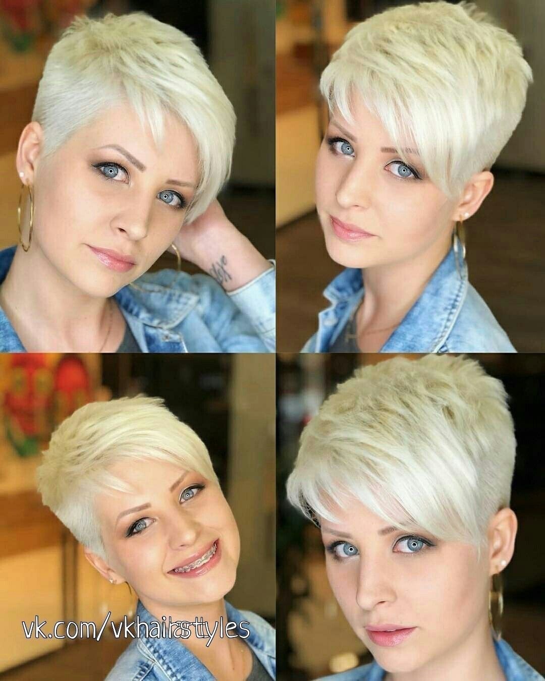 Короткие стрижки Пикси асимметрия