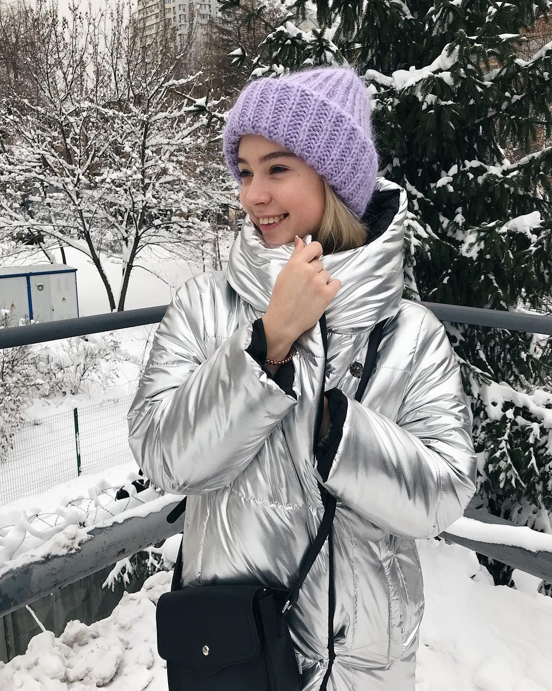 Шапка Леа сиреневый