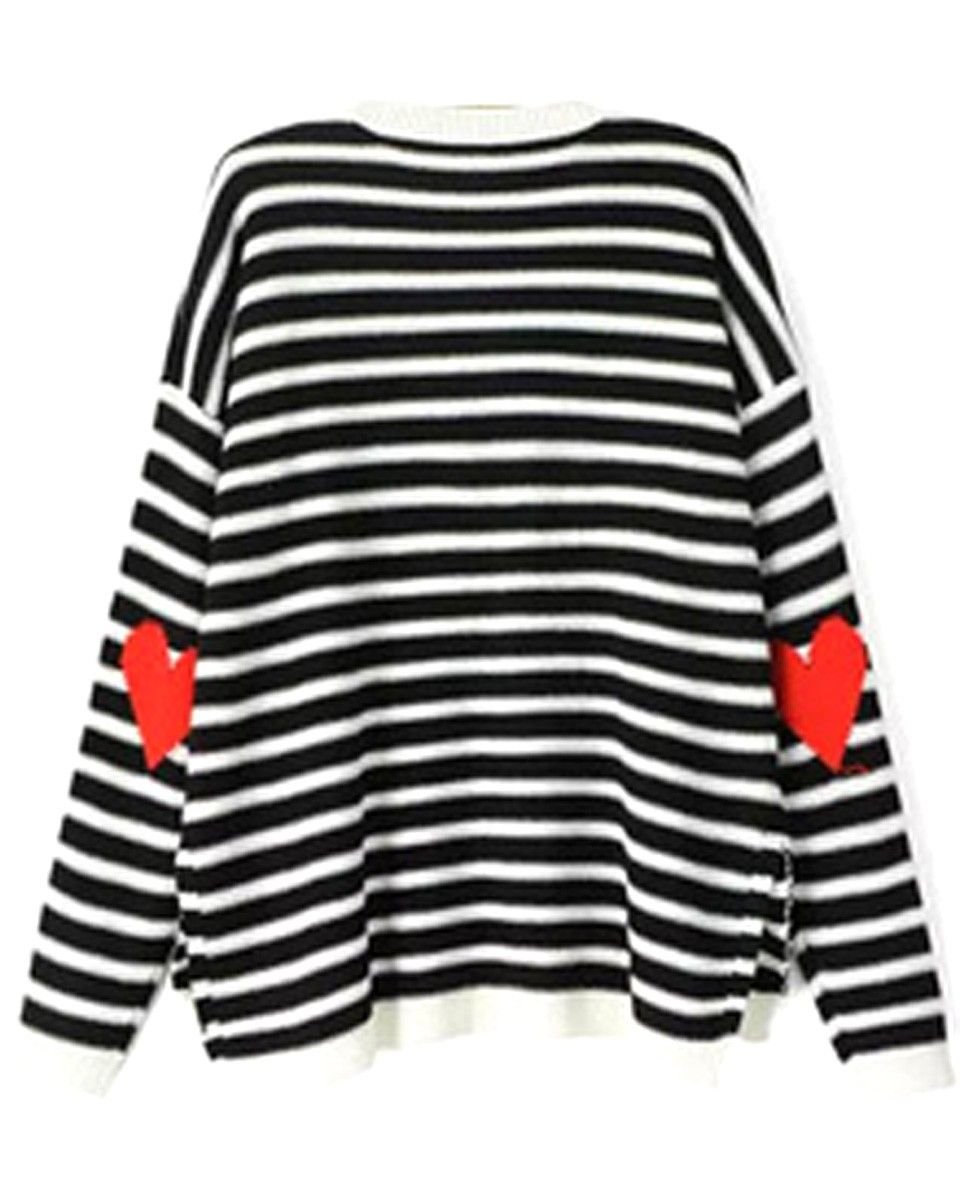 Джемпер Valentino Red с сердечками зеленый