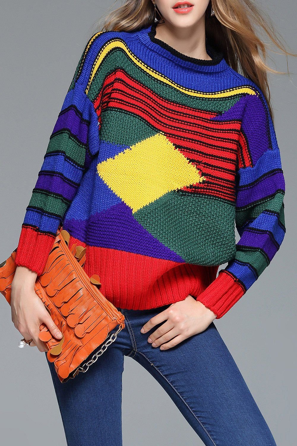 Свитер Colorblock