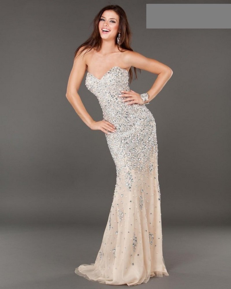 Платье Jovani в камнях короткое