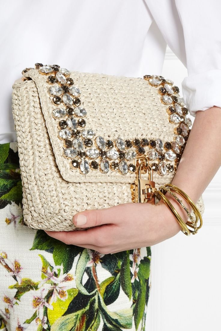 Dolce Gabbana Raffia Bag
