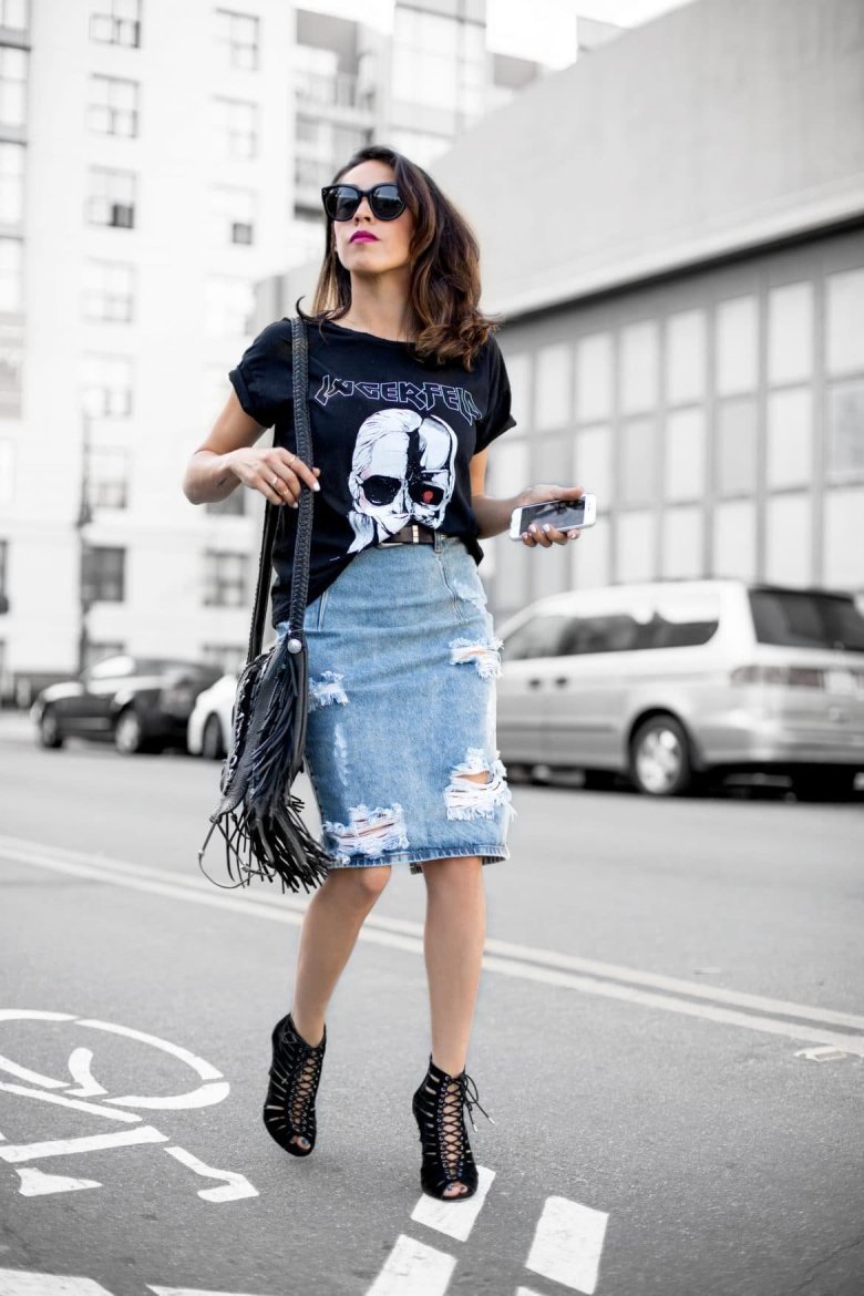 Юбка плиссе серая Street Style