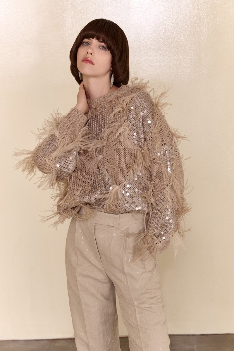 Джемпер Dazzling Nordic Cables Brunello Cucinelli