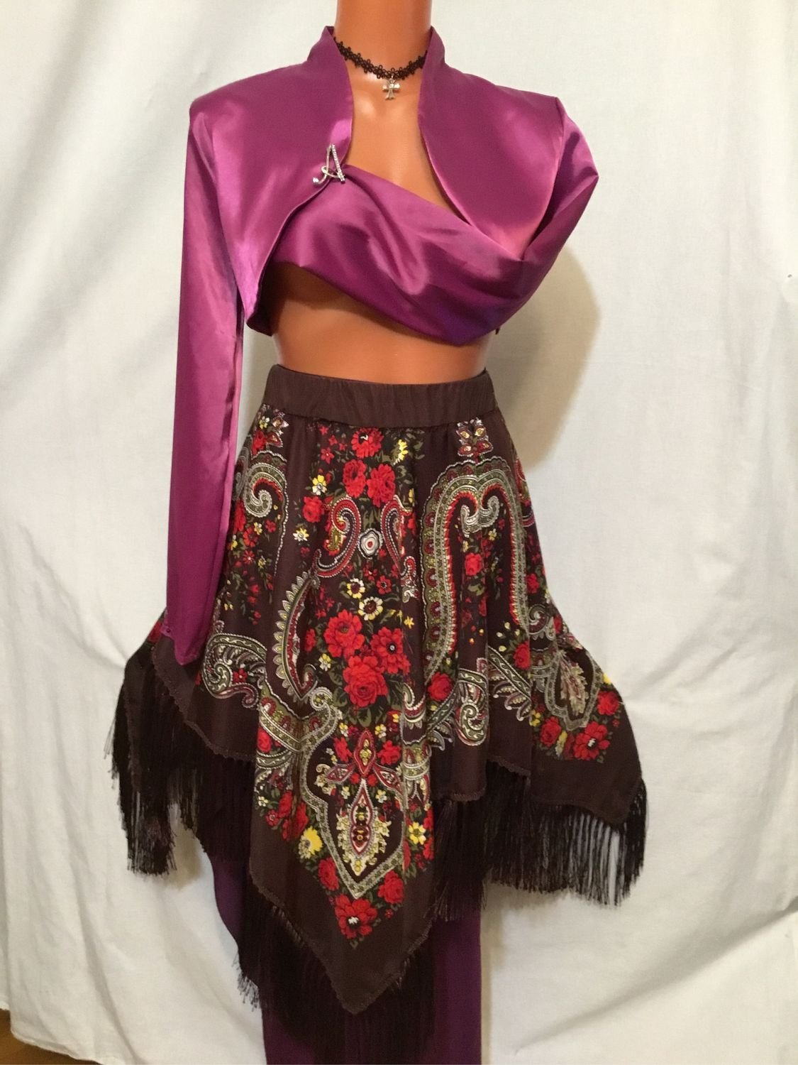 Цыганская юбка из платков