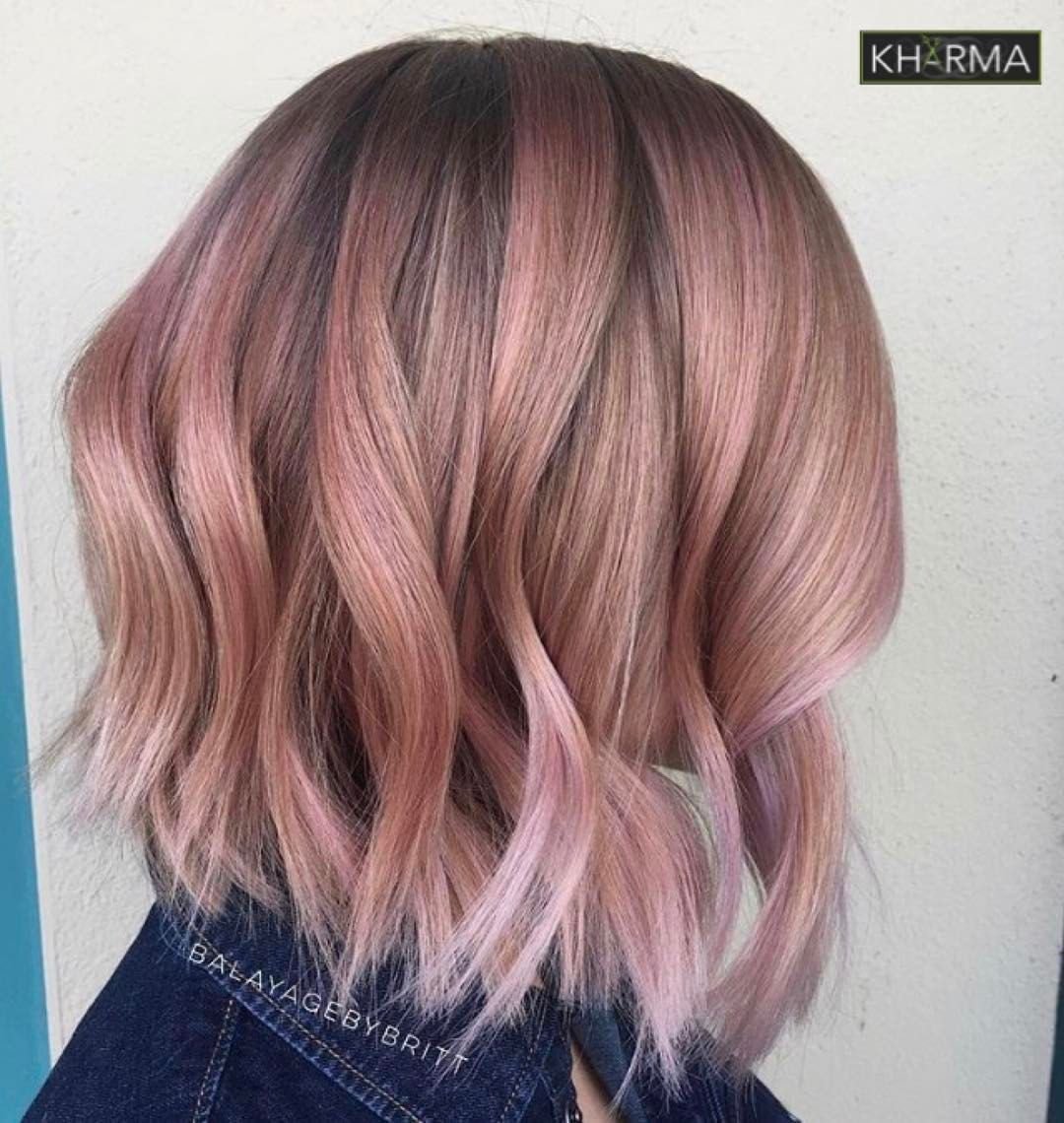Русый розовый цвет волос