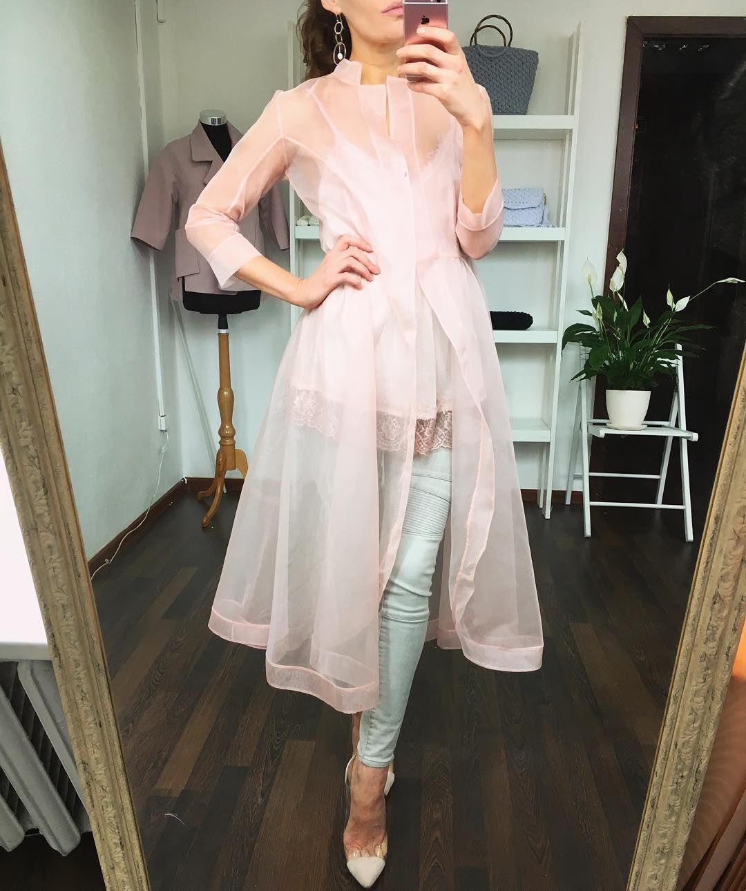 Zara тренч из органзы