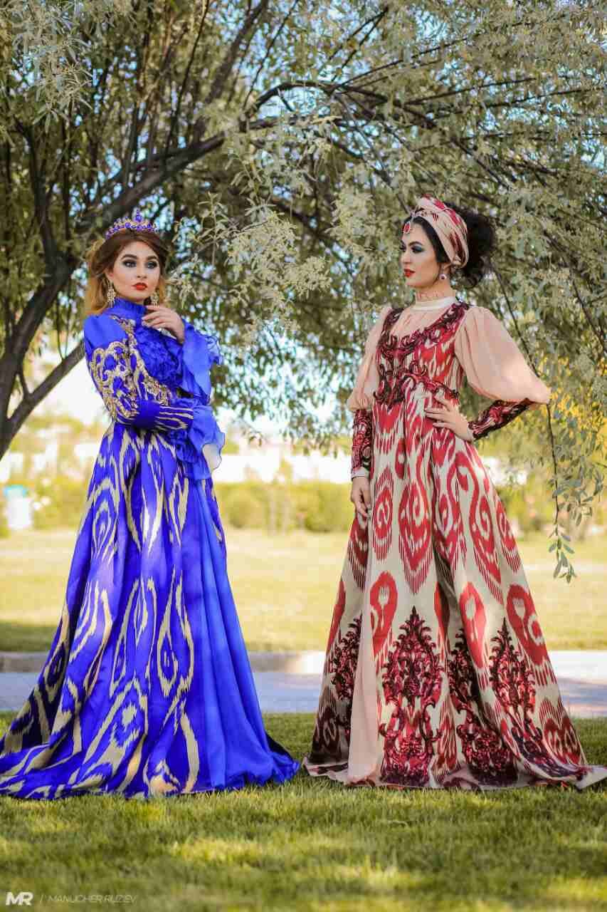 Узбекские современные платья