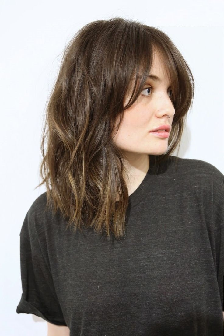 Стрижка Lob long-Bob с челкой