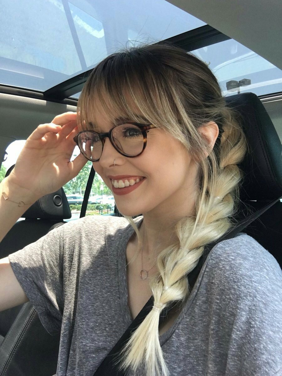Челка с очками