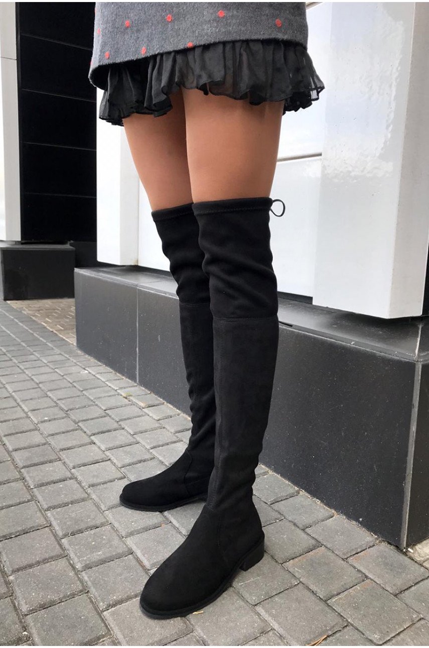 Stuart Weitzman ботфорты замшевые