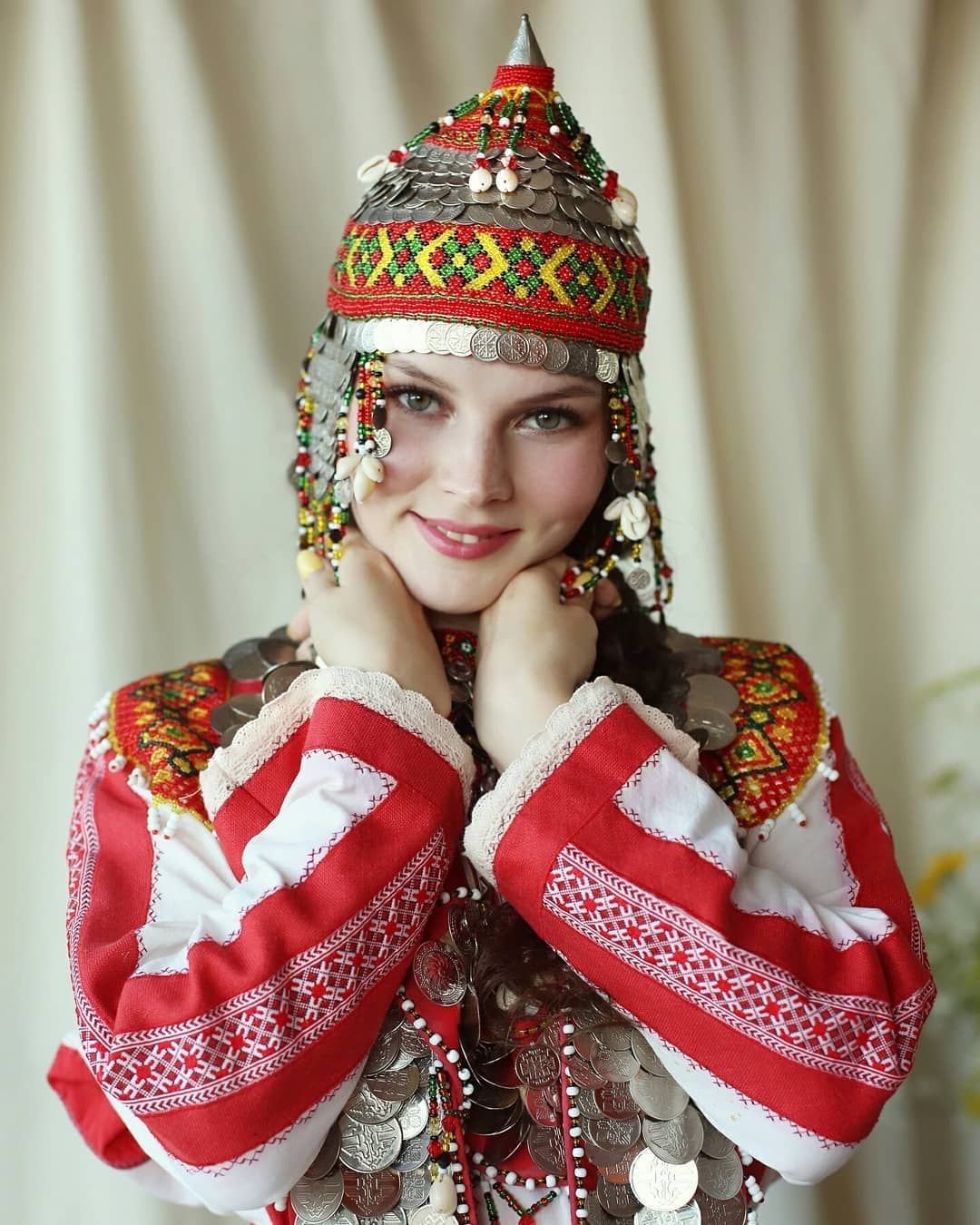 Красивые чувашки в национальных костюмах