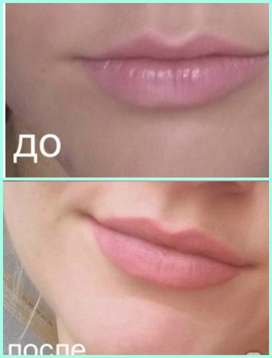 Цвет перманента губ для блондинок