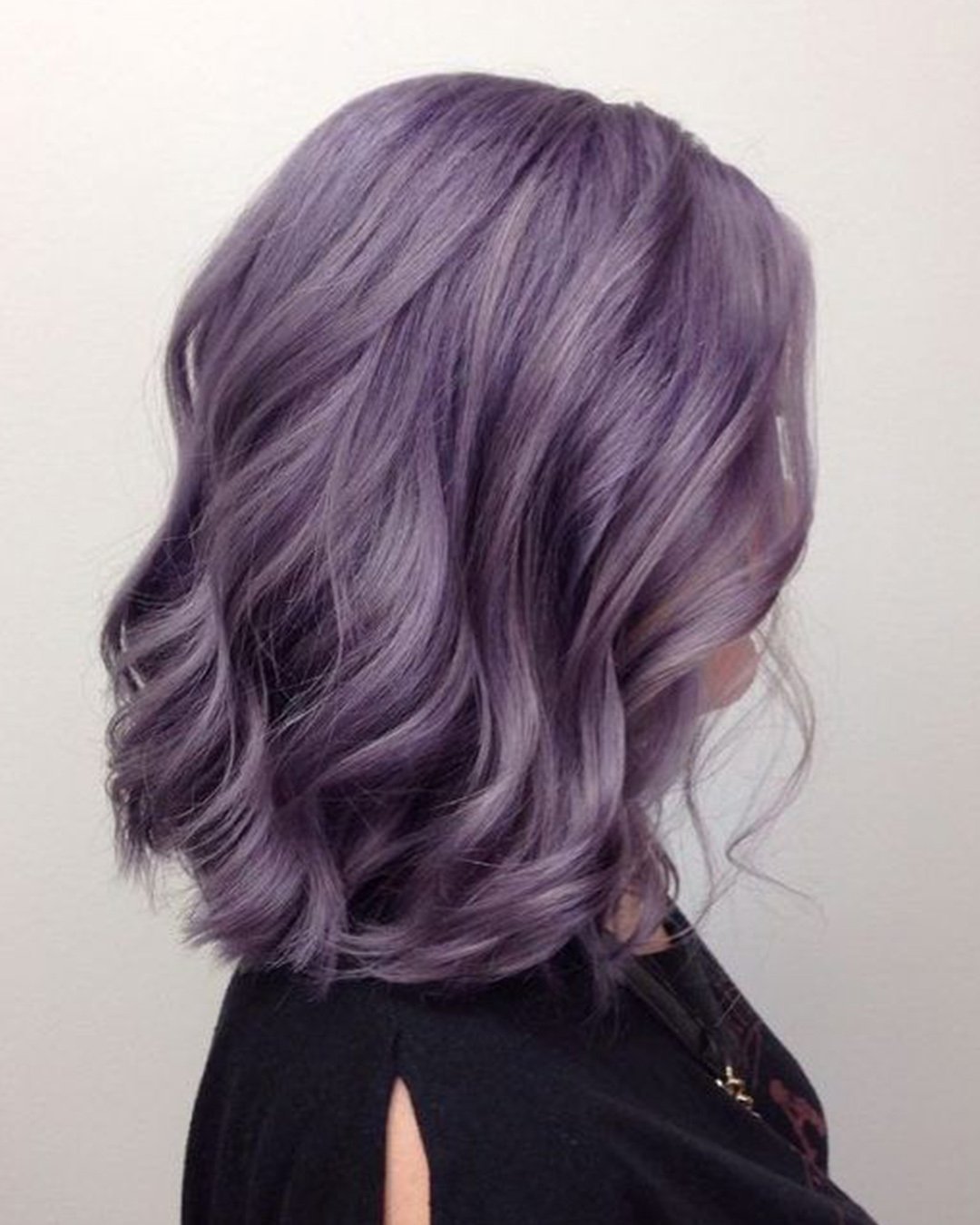 Серо фиолетовые волосы