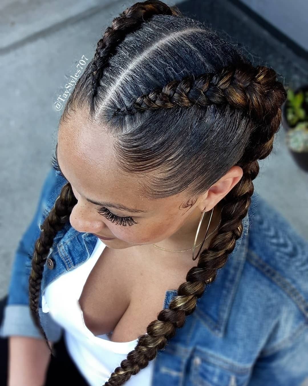 Французские косички Boxer-Braids
