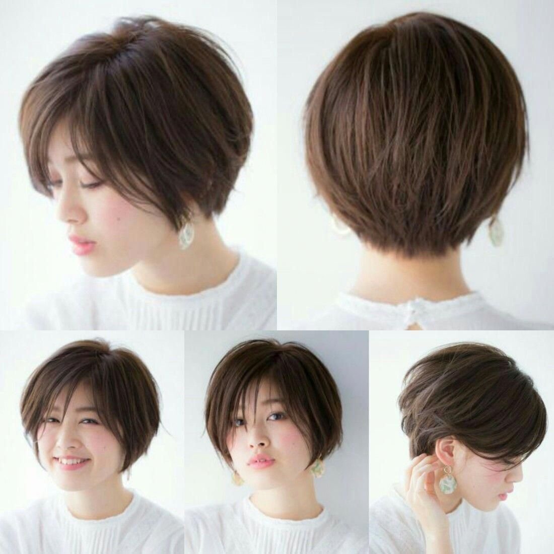 Haircut korean short средние волосы