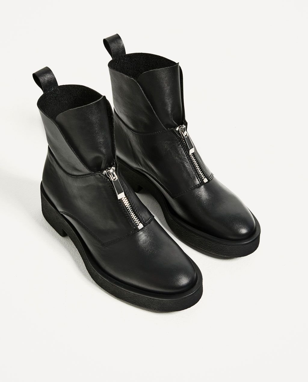 Ботинки Zara TRF кожа